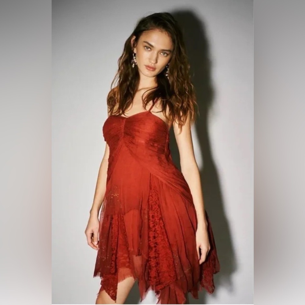 NWT Free People X Brenda Knight Mini Ophelia Dress